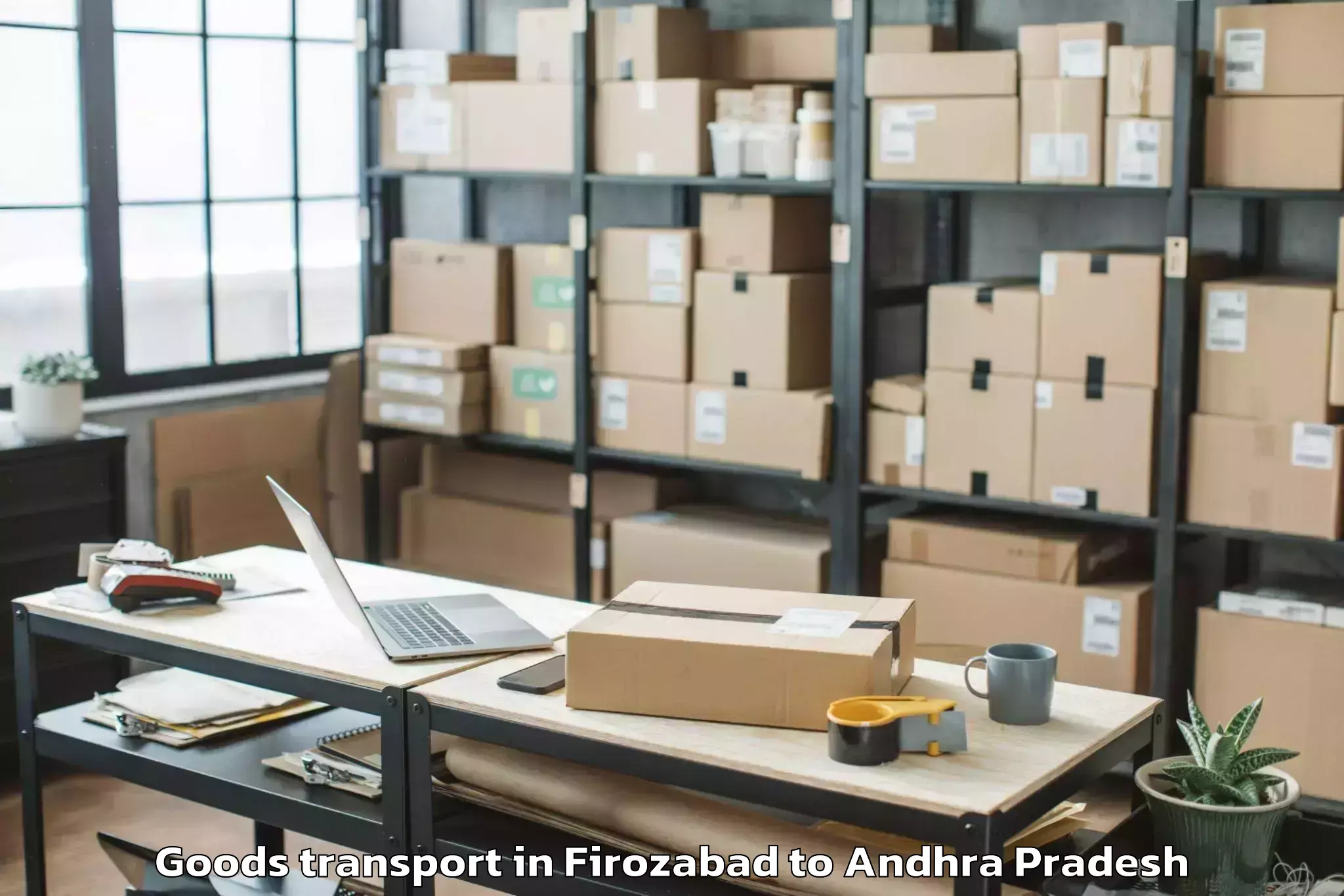 Book Firozabad to Undrajavaram Goods Transport Online